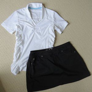 Athleta Birdie Polo & Bettona Classic Skort Bundle